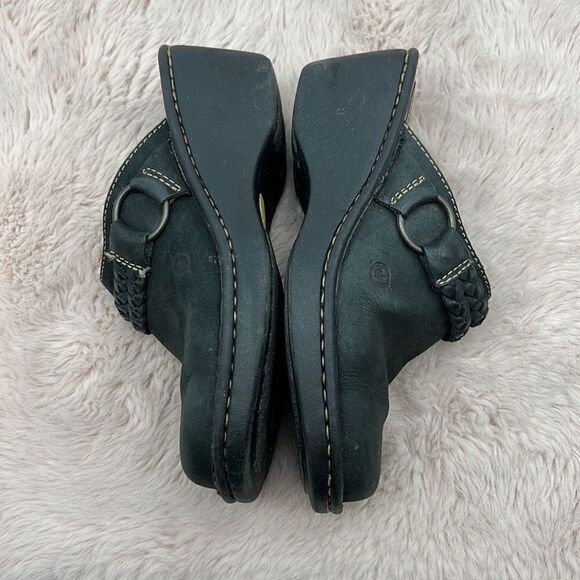 Born
black braided strap leather upper clogs size 6 - Picture 6 of 9